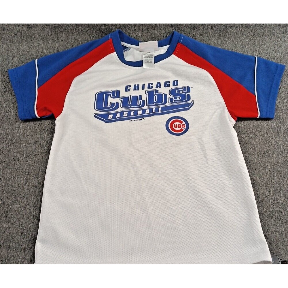 Geniune MLB Merchanide Chicago Cubs Baseball Pullover Shirt Jersey Small 6/7